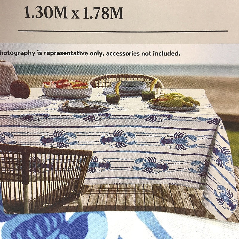 Peppertree Home Collection Blue Lobster Rectangle Tablecloth 130 x 178cm NEW - Image 5