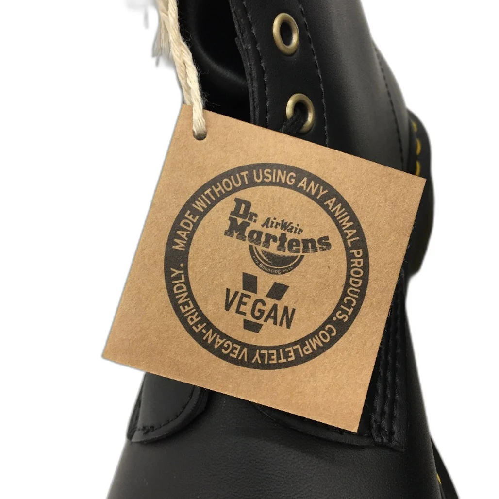 Dr Martins Black Vegan Synthetic Leather Boots Mens Size US12 UK11 EU 46 NEW - Image 3