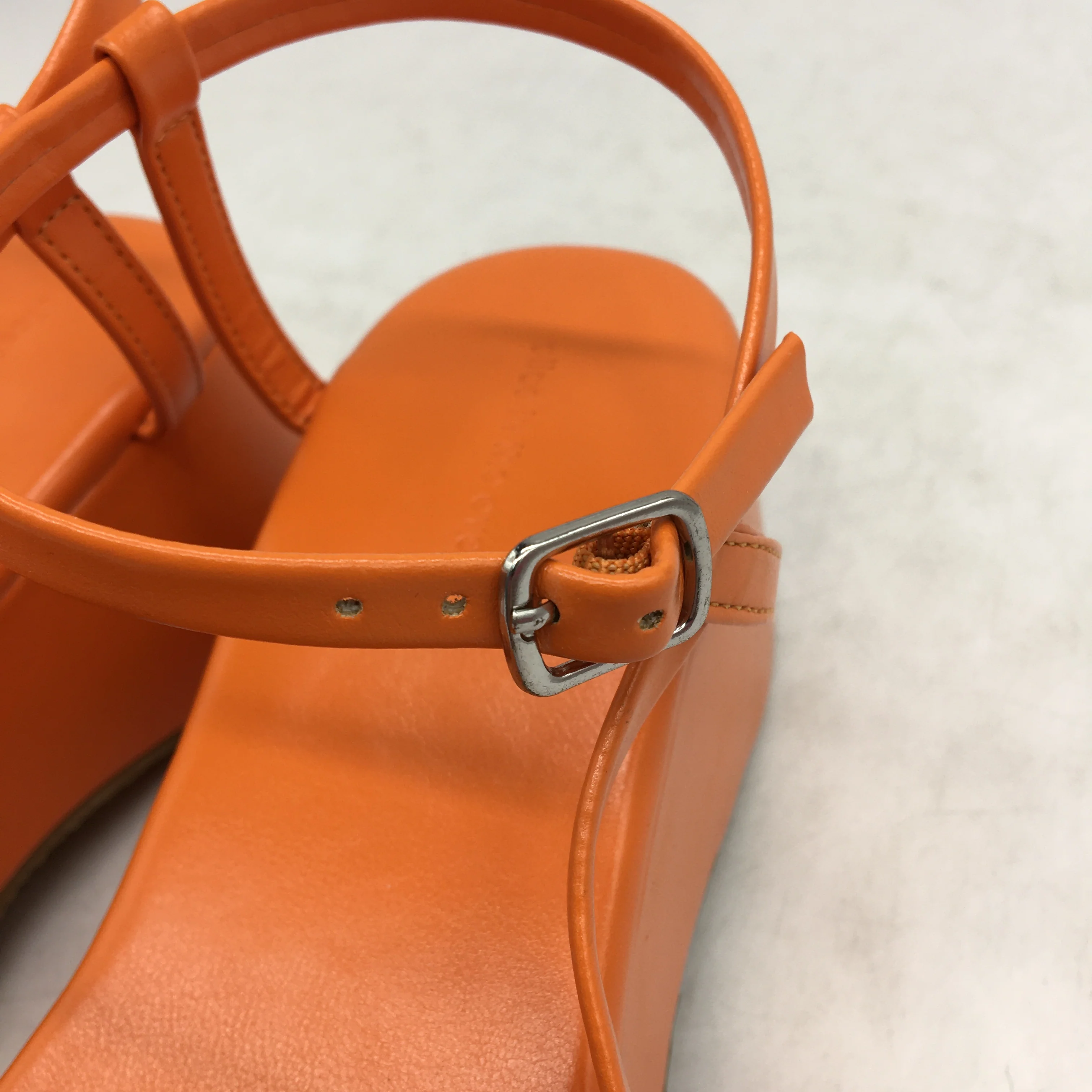 Alice In The Eve Orange Tangerine Lola Flatform Sandals Ladies Size US6 EU37 NEW - Image 4
