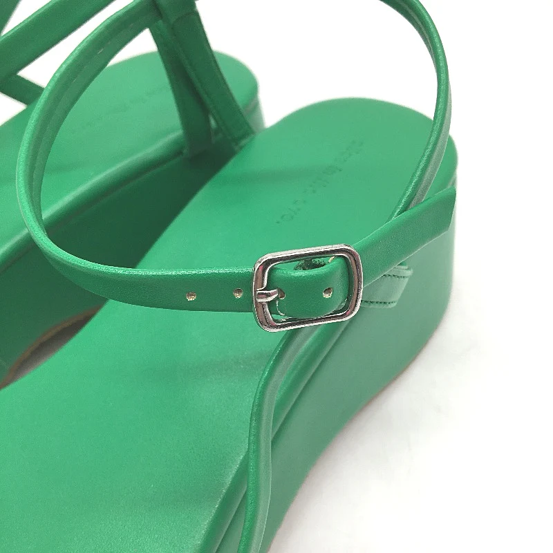 Alice In The Eve Green Fern Lola Flatform Sandals Ladies Size US 10 EU 41 NEW - Image 3