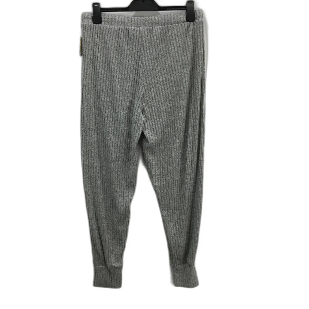 Calvin Klein Ribbed Drawstring Jogger Style Grey PJ Pants Ladies Size Medium NEW - Image 2