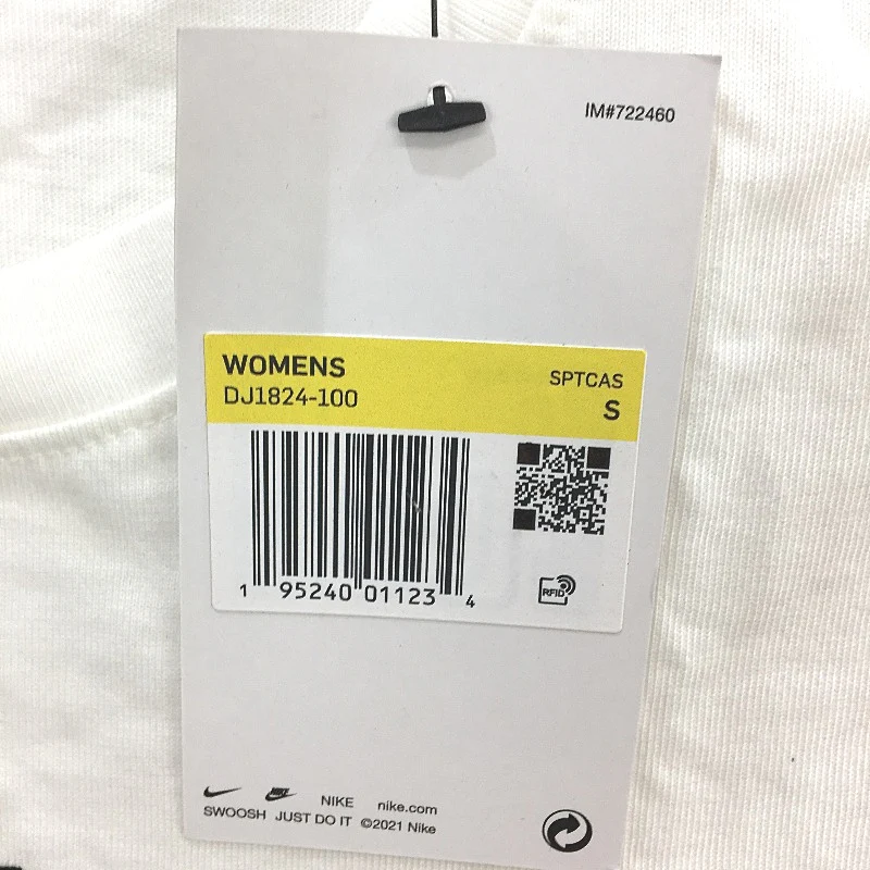 Nike Sportswear Swoosh Standard White Shortsleeve T-Shirt Ladies Size Small NEW - Image 4