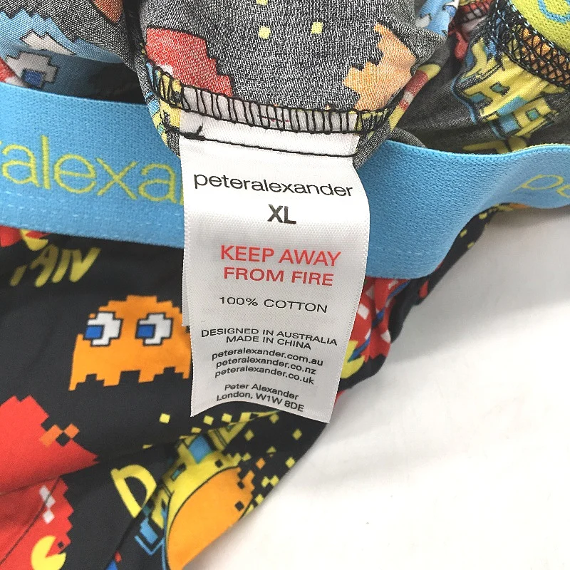 Peter Alexander Pac-Man Regular Fit Cotton Black Boxer Shorts Mens Size XL NEW - Image 6