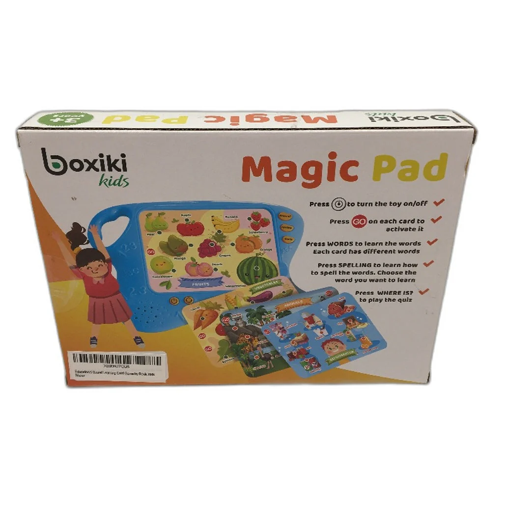 Boxiki Kids Magic Pad Educational Learning Card Game With Sounds & 10 Cards NEW - Image 6
