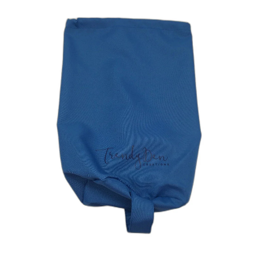 Trendy Den Creations 155cm x 120cm Blue Portable Throw Blanket w Carry Bag NEW - Image 2