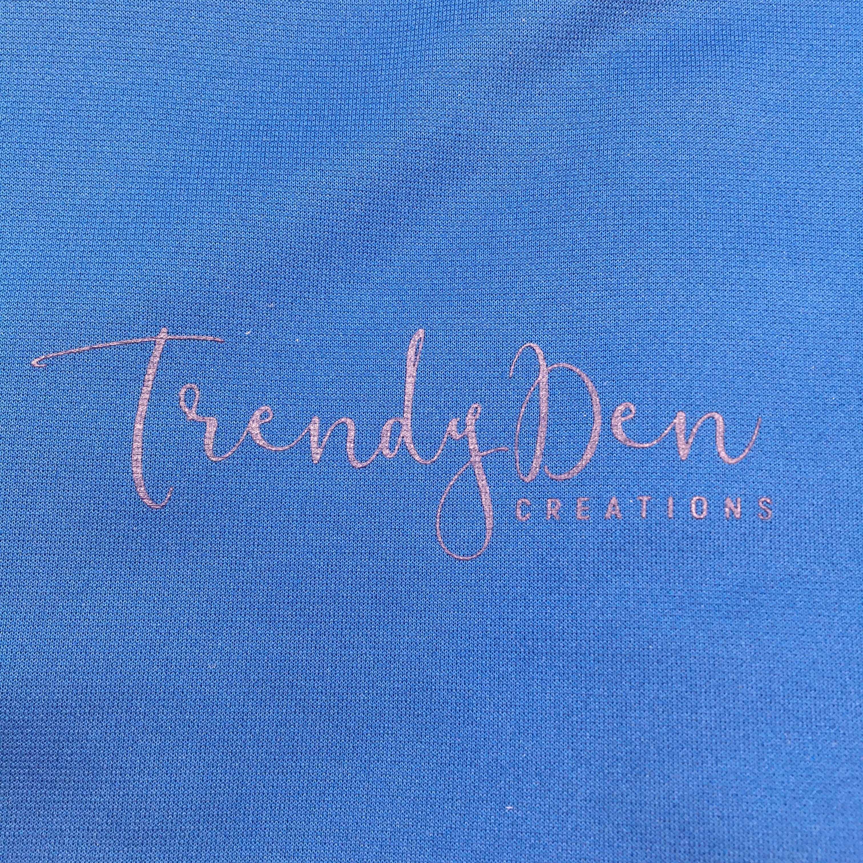 Trendy Den Creations 155cm x 120cm Blue Portable Throw Blanket w Carry Bag NEW - Image 3