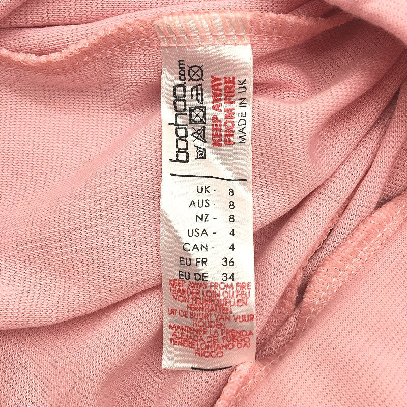 Boohoo Lightweight Relaxed Casual Baby Pink Joggers Ladies Size UK 8 NEW - Image 4