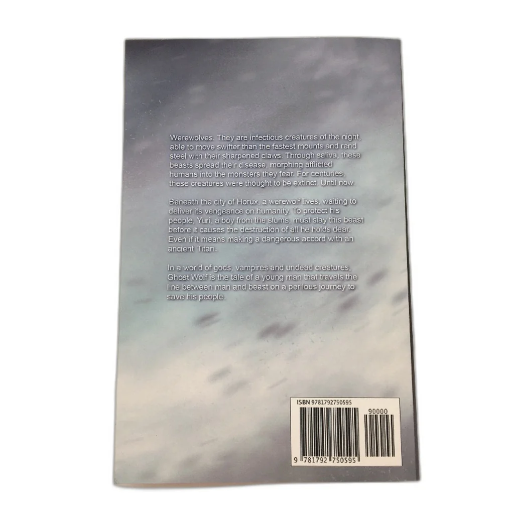 Ghost Wolf Werewolf Fiction Paperback Novel By Brandon Chen NEW - Image 2