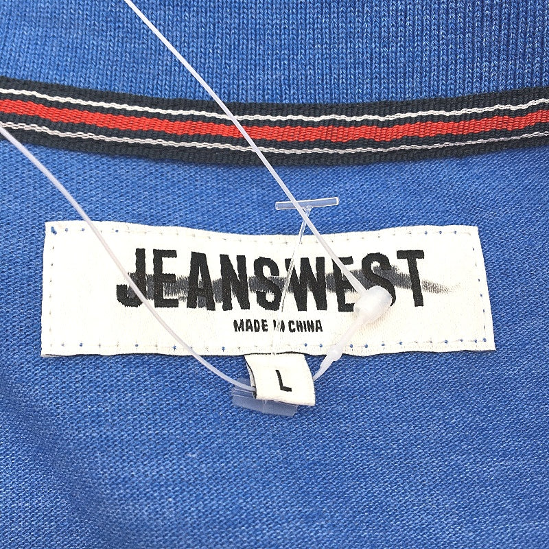 Jeanswest Ocean Blue Cotton Blend Collared Polo Shirt Mens Size L NEW - Image 3