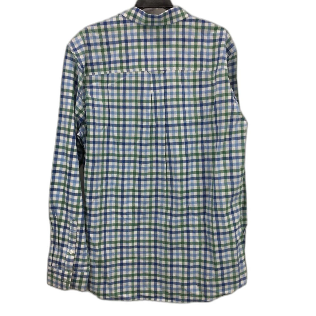 Jeanswest Green Blue Checked Cotton Blend Long Sleeve Casual Shirt Mens Sz L NEW - Image 2
