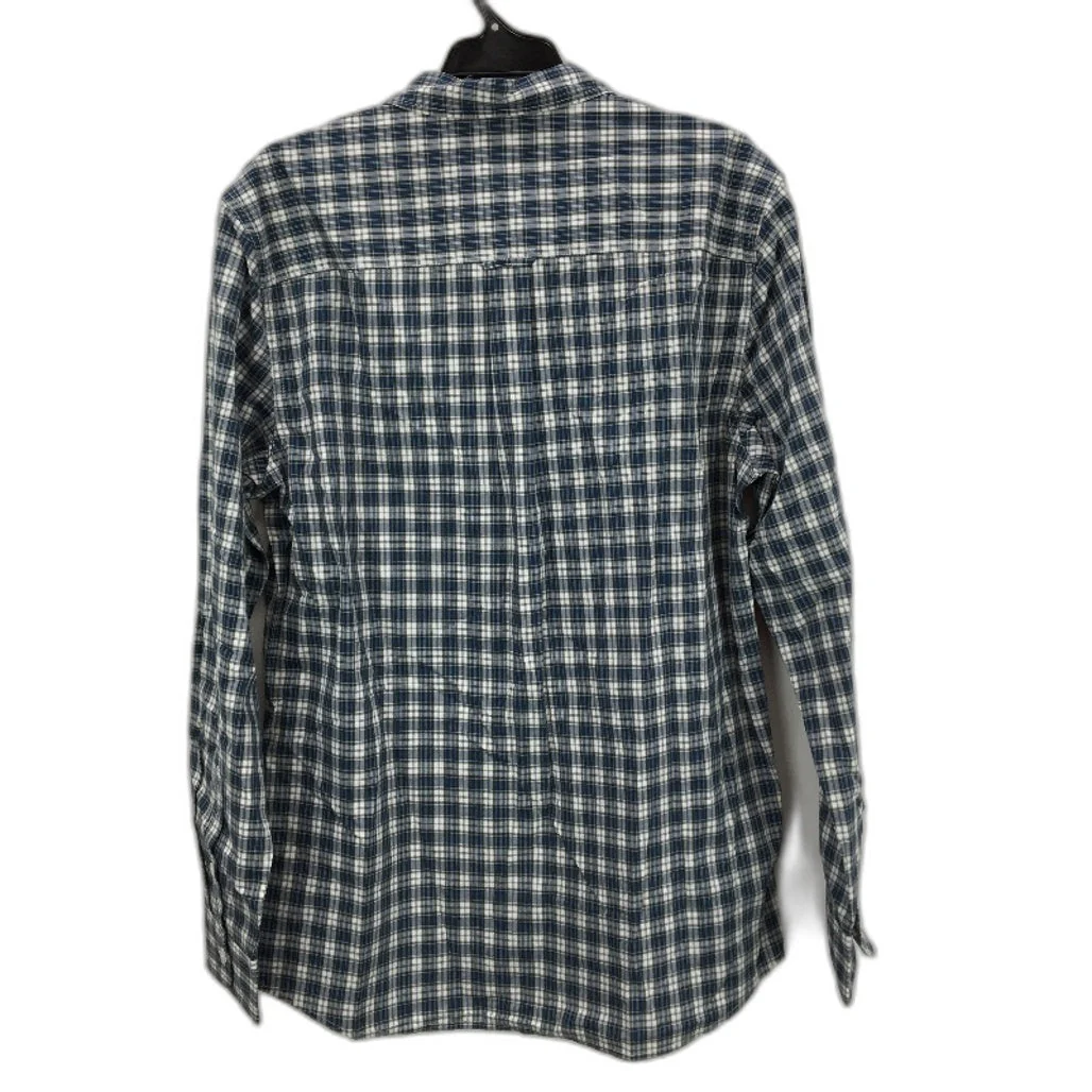 Jeanswest Blue Checkered 100% Cotton Long Sleeve Casual Shirt Mens Size L NEW - Image 2