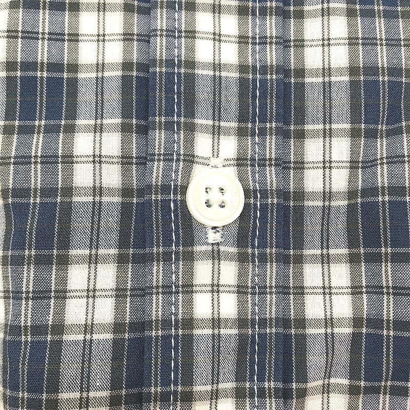Jeanswest Blue Checkered 100% Cotton Long Sleeve Casual Shirt Mens Size L NEW - Image 4
