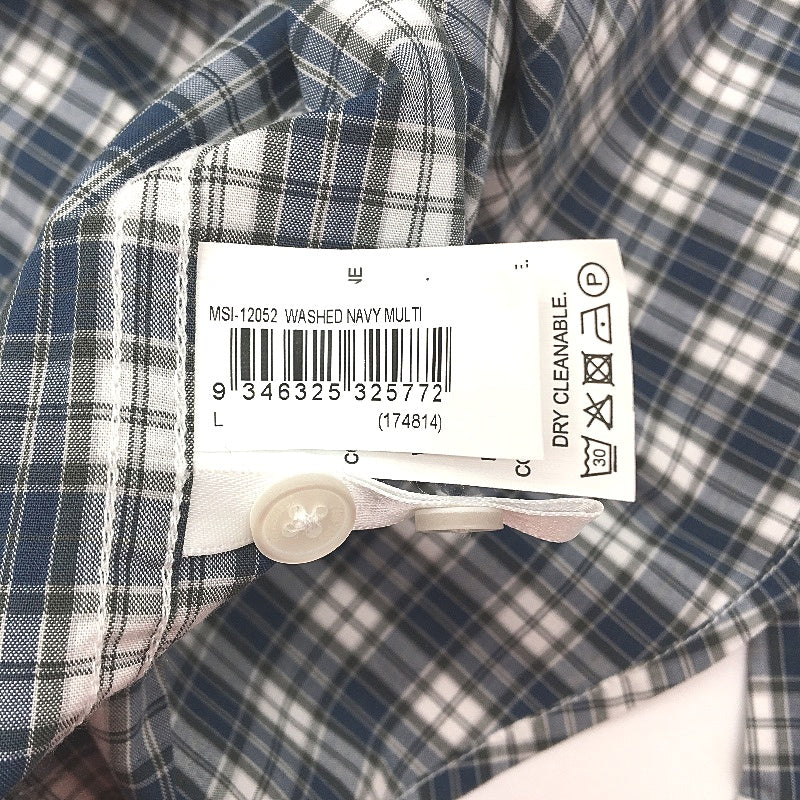 Jeanswest Blue Checkered 100% Cotton Long Sleeve Casual Shirt Mens Size L NEW - Image 5