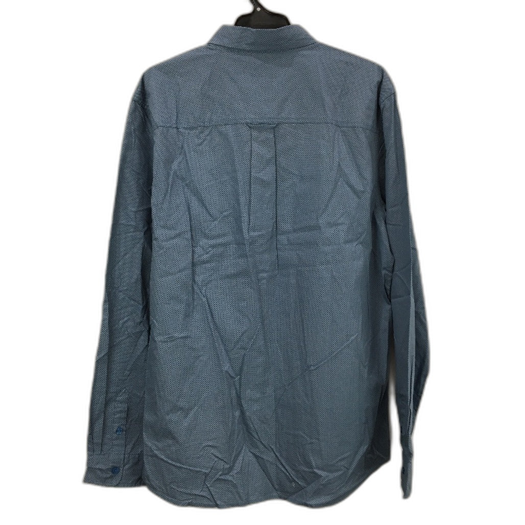 Jeanswest Blue Grey Dotted 100% Cotton Long Sleeve Casual Shirt Mens Size L NEW - Image 2