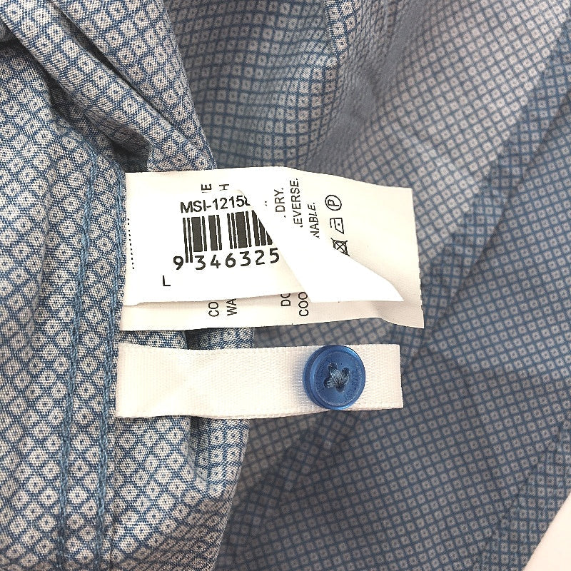 Jeanswest Blue Grey Dotted 100% Cotton Long Sleeve Casual Shirt Mens Size L NEW - Image 5