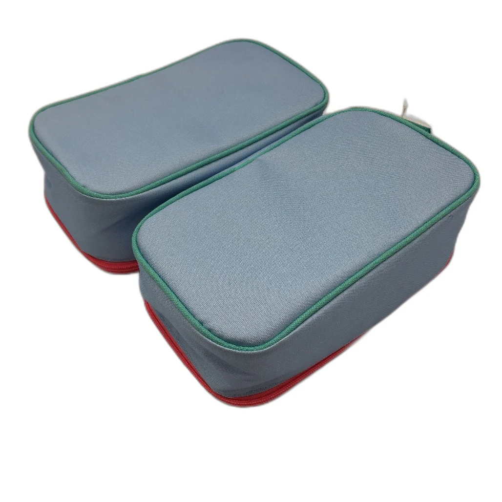 2 Pack Studymate Blue Strawberry Heart Themed Insulated Lunch Bag NEW - Image 2