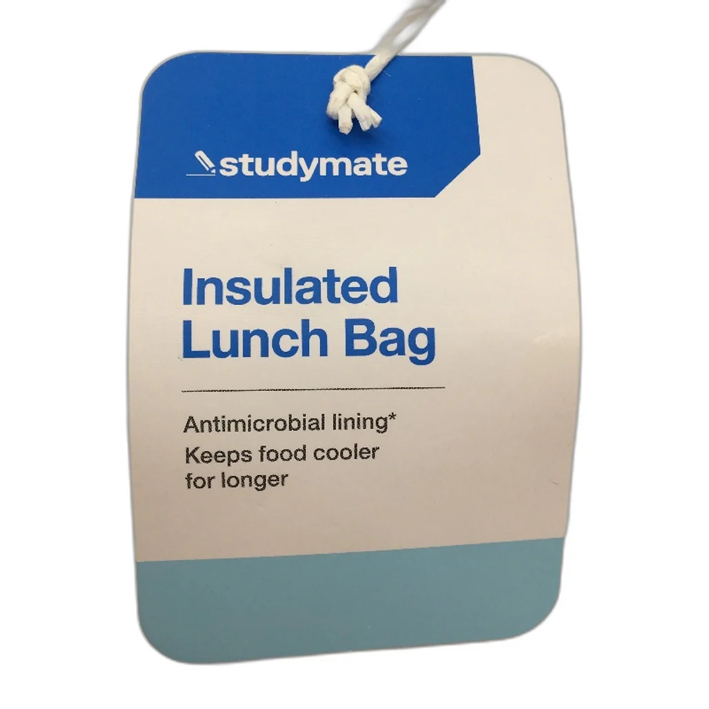 2 Pack Studymate Blue Strawberry Heart Themed Insulated Lunch Bag NEW - Image 3
