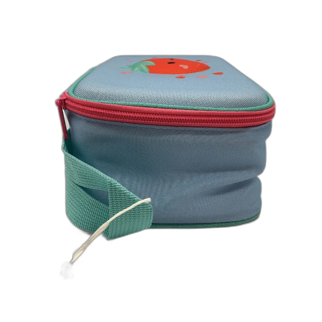 2 Pack Studymate Blue Strawberry Heart Themed Insulated Lunch Bag NEW - Image 4