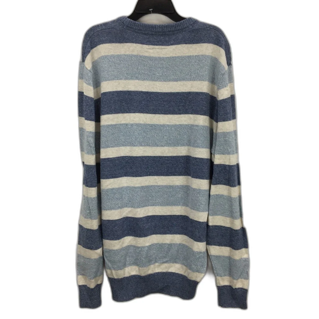 Jeanswest Blue White Striped Cotton Knit Crewneck Sweater Mens Size Medium NEW - Image 2