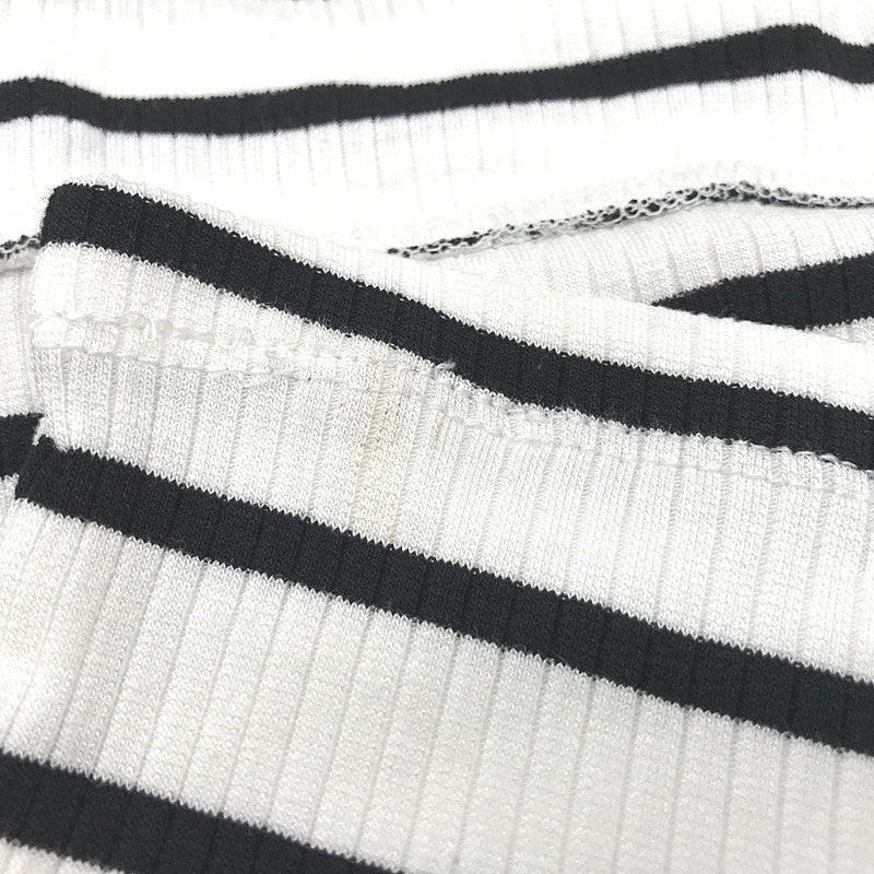 Dotti Black&White Striped Off-Shoulder Short Sleeve Stretch Top Ladies Sz S NEW - Image 6