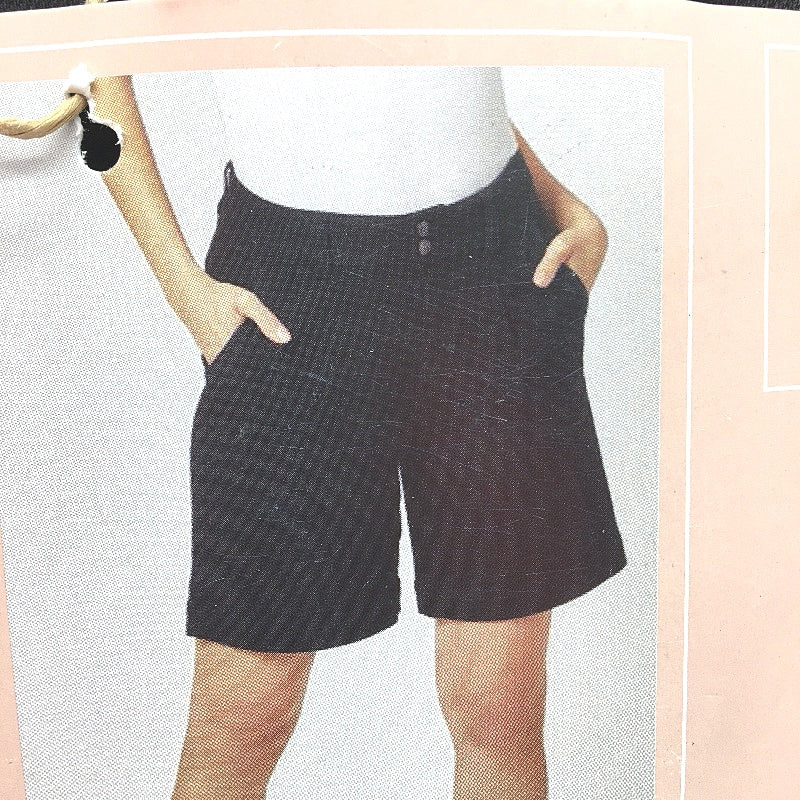 Serra Button Up Black Cotton Blend Denim Shorts Ladies NEW - Image 3
