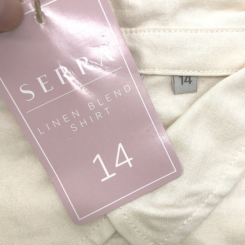 Serra Light And Cool Linen Blend Cream Cuff Sleeve Shirt Ladies NEW - Image 21