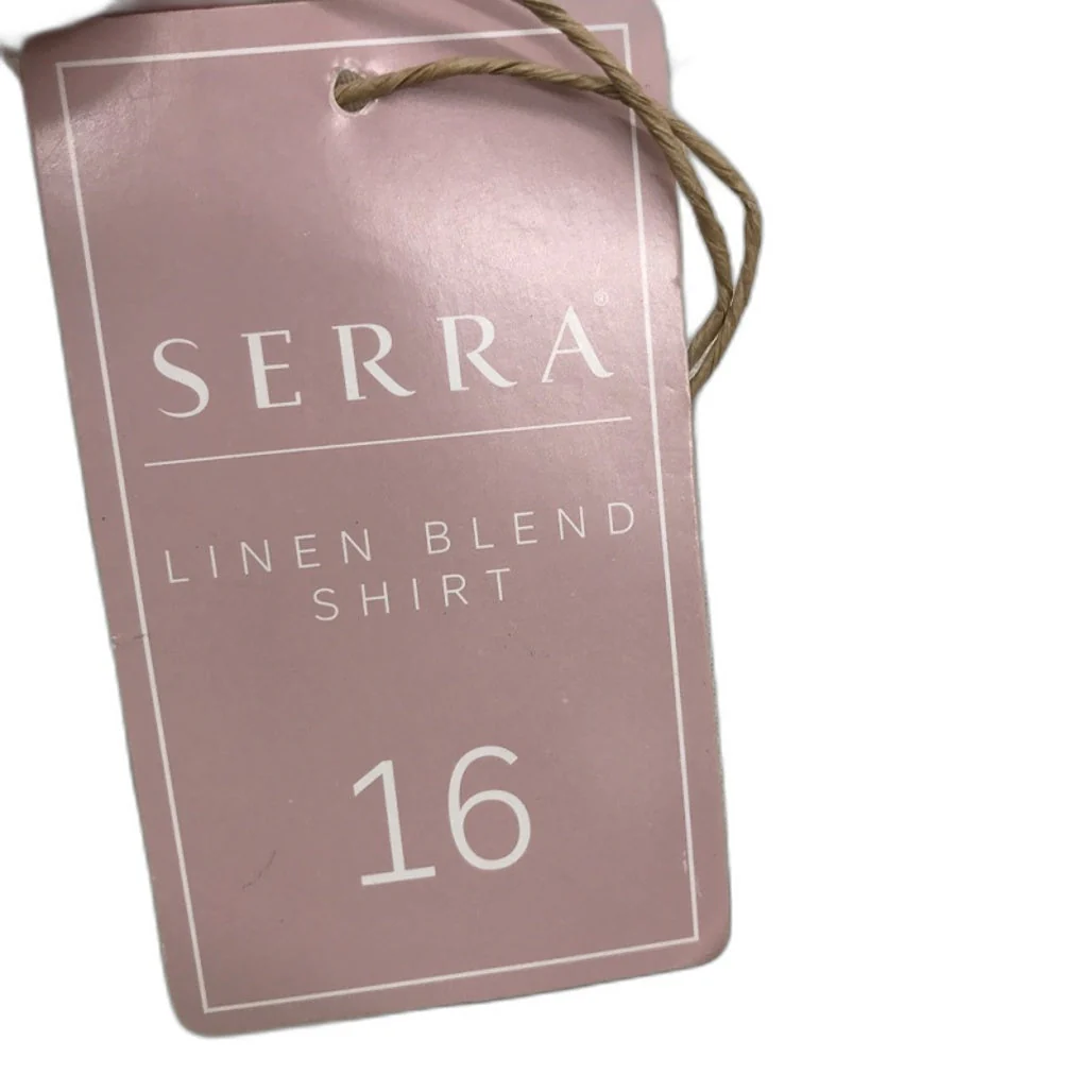 Serra Light And Cool Linen Blend Cream Cuff Sleeve Shirt Ladies NEW - Image 28