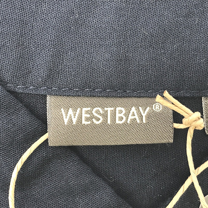 Westbay Light And Cool Linen Blend Navy Blue Long Sleeve Shirt Mens NEW - Image 13