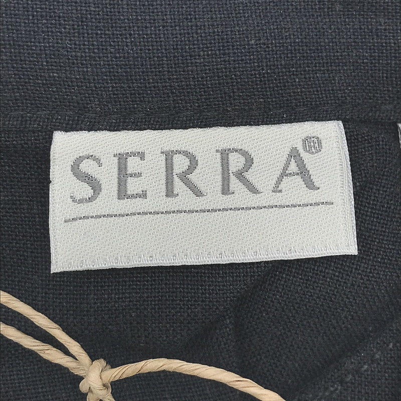 Serra Linen Blend Black Sleeveless V Neck Mid Thigh Dress Ladies NEW - Image 13