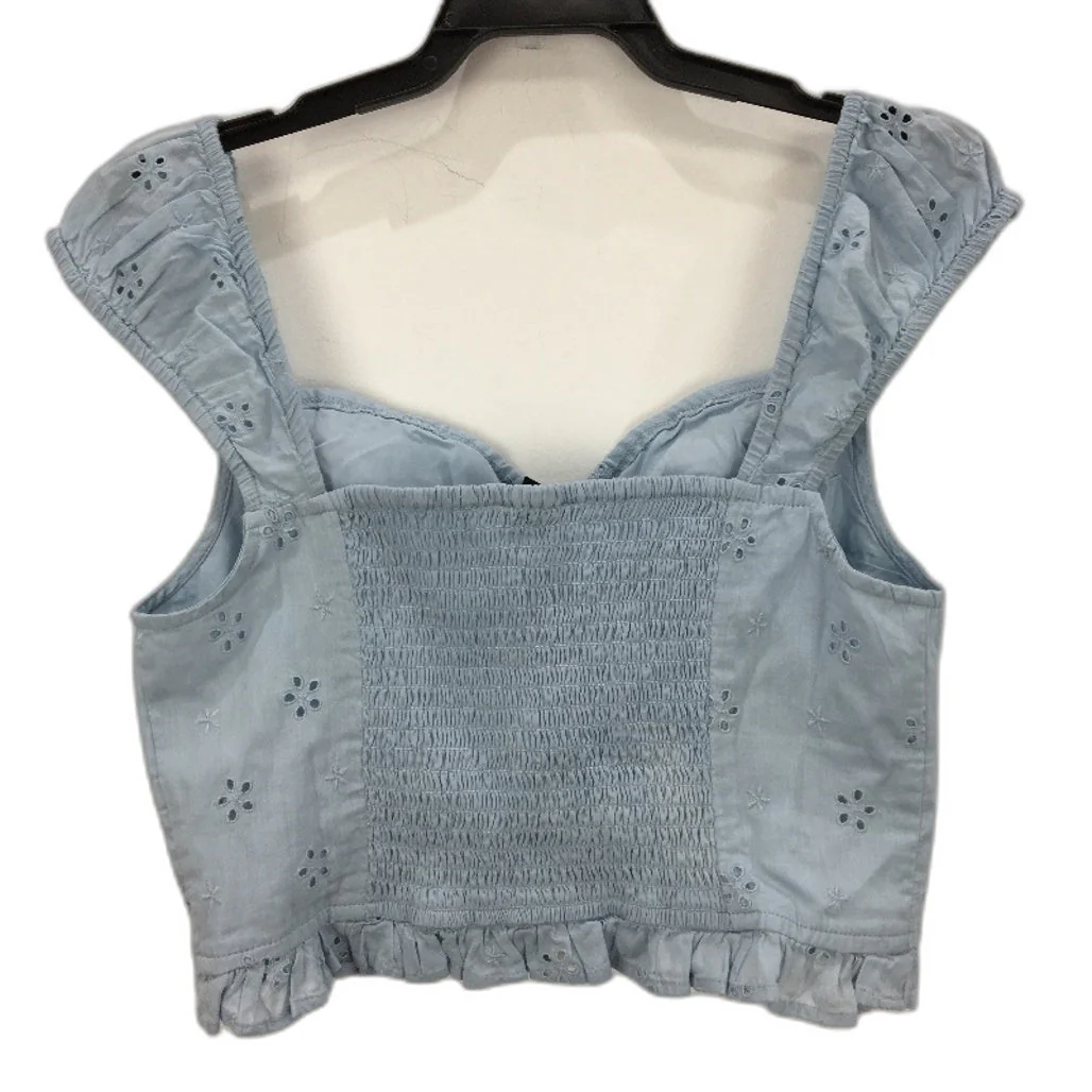 Jay Jays Alison Dreamy Blue Strappy Frilled Cropped Top Ladies Size Medium NEW - Image 2