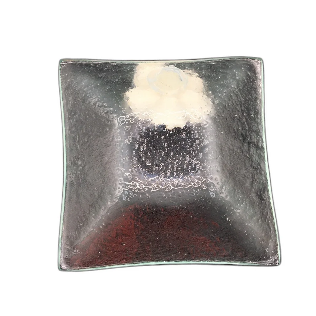Classique Design 3 Piece Glass Square Plates Floral Theme Home Decor NEW - Image 4