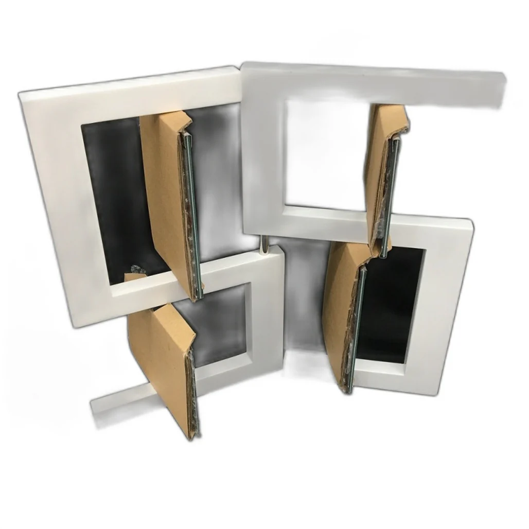 Unigift Metallicus White 'S' Shape Quad Swing & Spin 8-Photo Frame NEW - Image 3