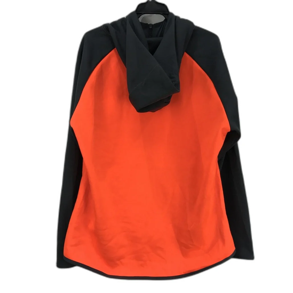 BAD Workwear Orange Fluoro Neon Orange&Grey Zip-Up Hoodie Ladies Size XL - Image 2