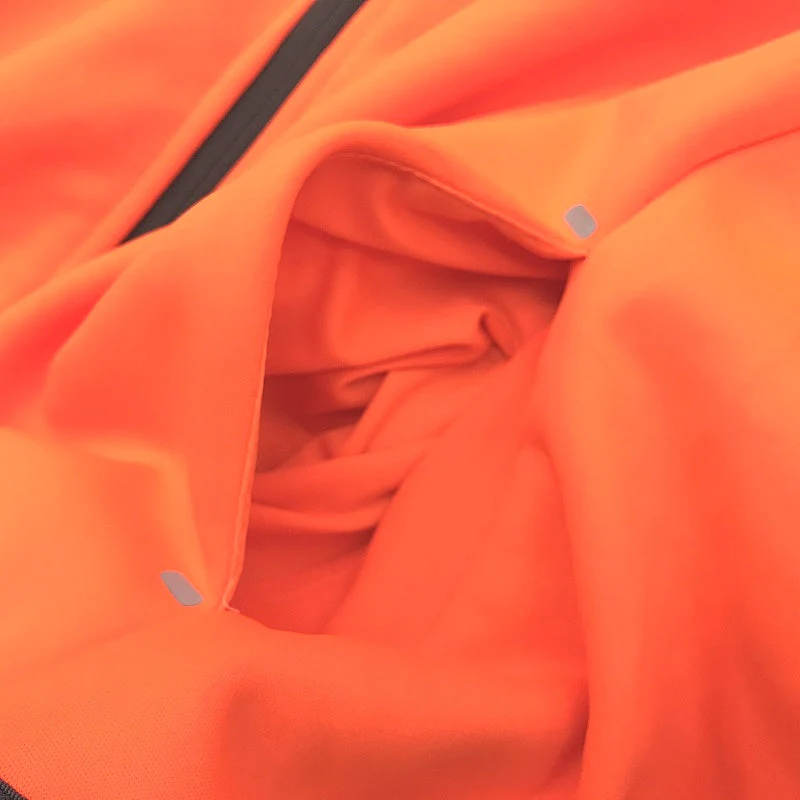 BAD Workwear Orange Fluoro Neon Orange&Grey Zip-Up Hoodie Ladies Size XL - Image 4
