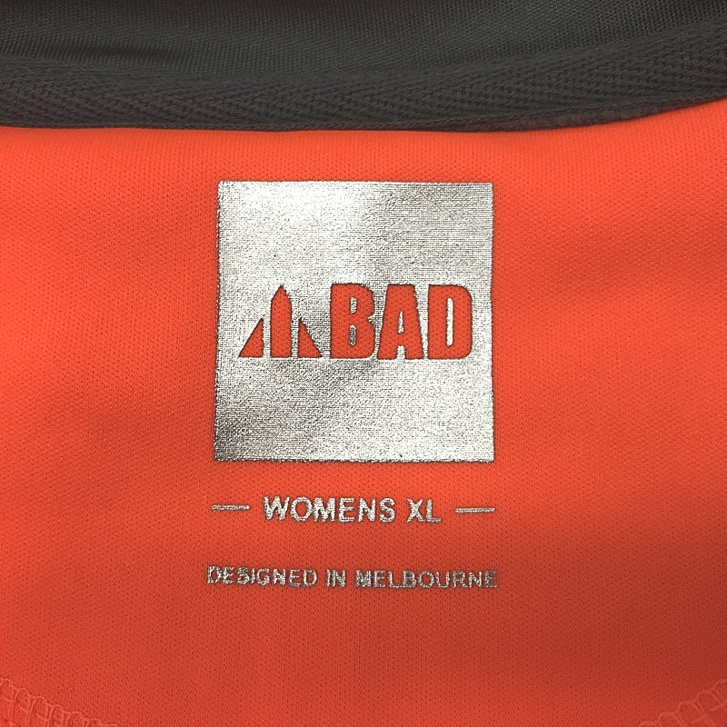 BAD Workwear Orange Fluoro Neon Orange&Grey Zip-Up Hoodie Ladies Size XL - Image 5