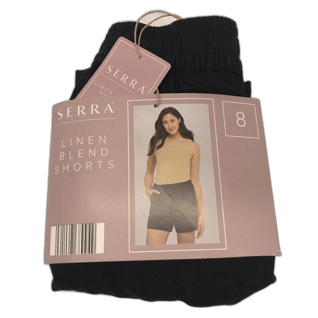 Serra Women's Relaxed Fit Linen Blend Shorts with Side Slant Pockets NEW - Image 29