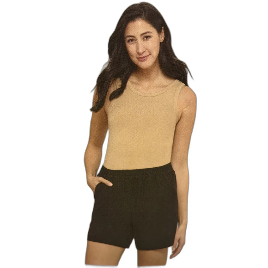Serra Women's Relaxed Fit Linen Blend Shorts with Side Slant Pockets NEW - Image 38