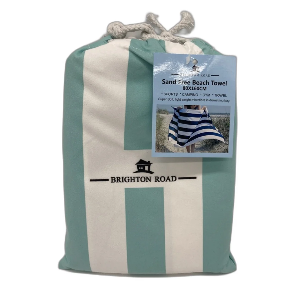 Brighton Road Sand Free Lightweight Microfibre Beach Towel In Carry Bag NEW - Image 13