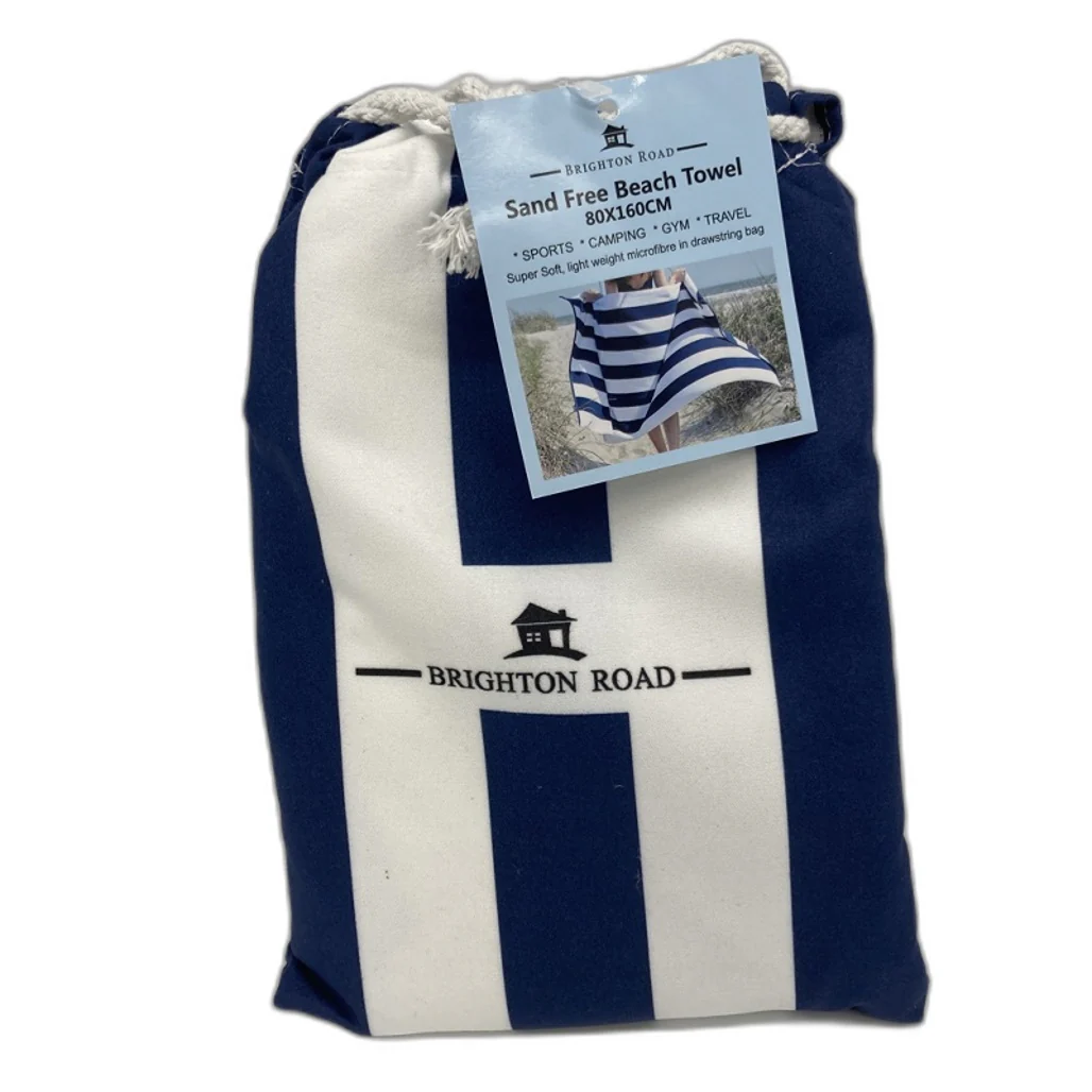 Brighton Road Sand Free Lightweight Microfibre Beach Towel In Carry Bag NEW - Image 9