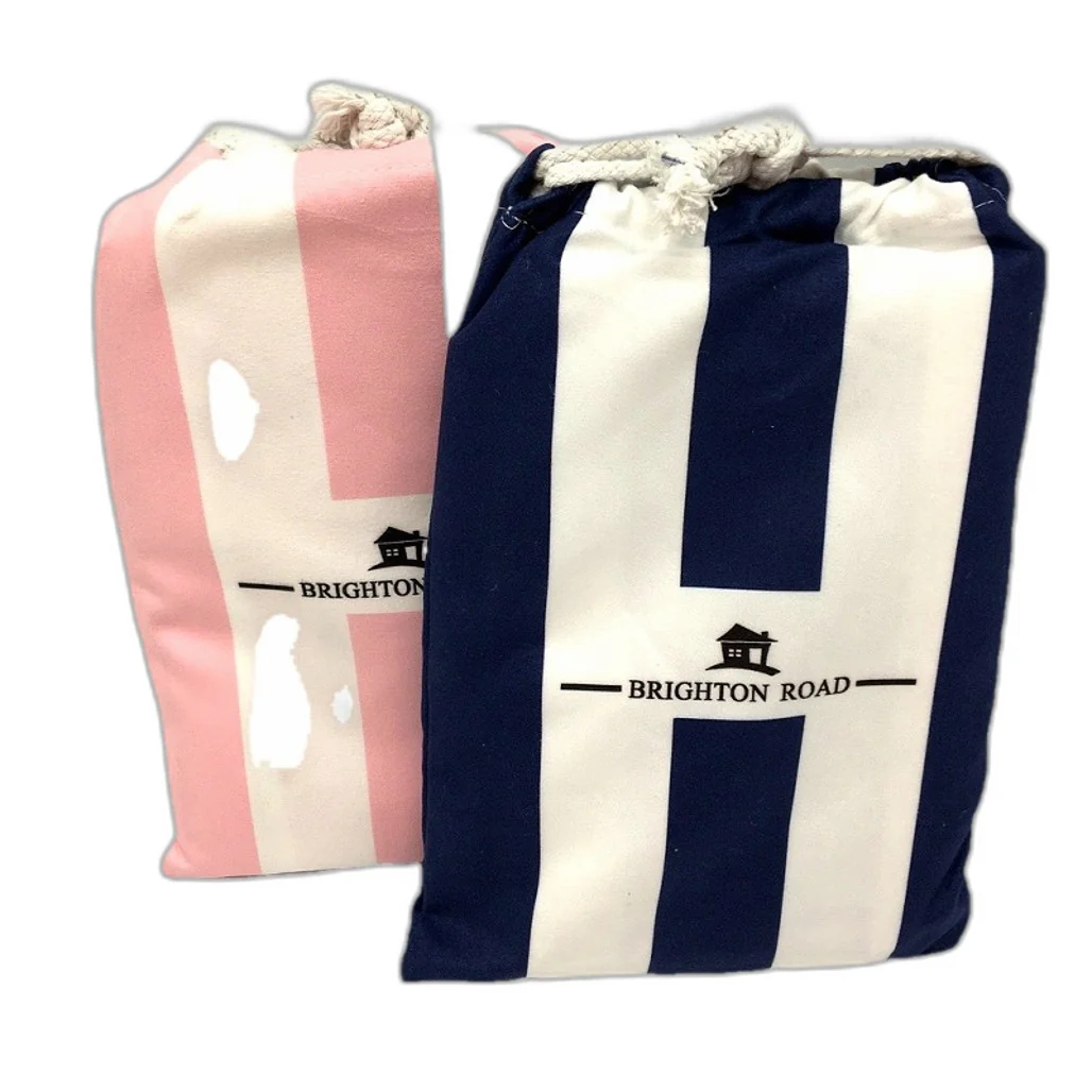 Brighton Road 2Pck Sand Free Lightweight Microfibre Beach Towel In Carry Bag NEW - Image 5