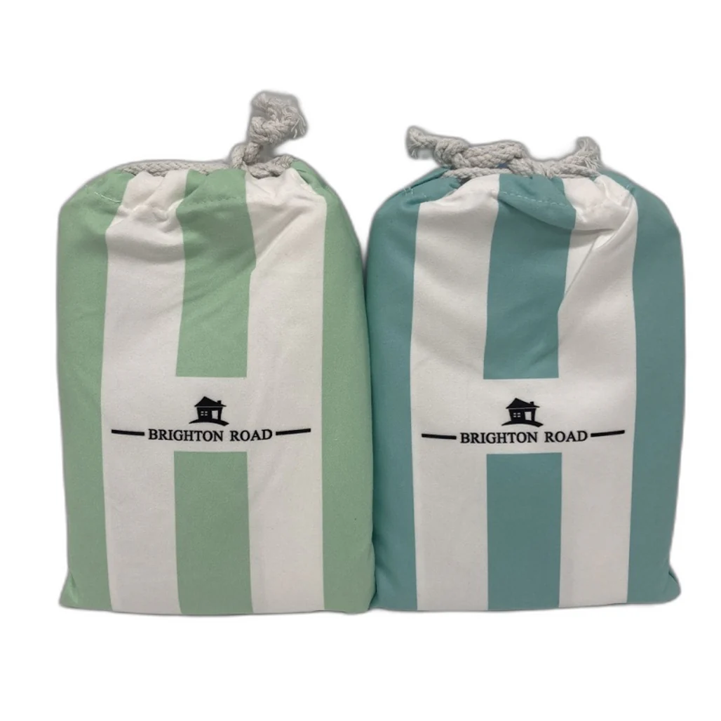 Brighton Road 2Pck Sand Free Lightweight Microfibre Beach Towel In Carry Bag NEW - Image 6