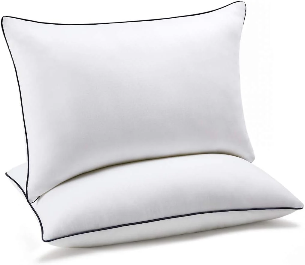 Coolzon 2 Pack White Down Alternative Standard Bed Pillow Pack NEW