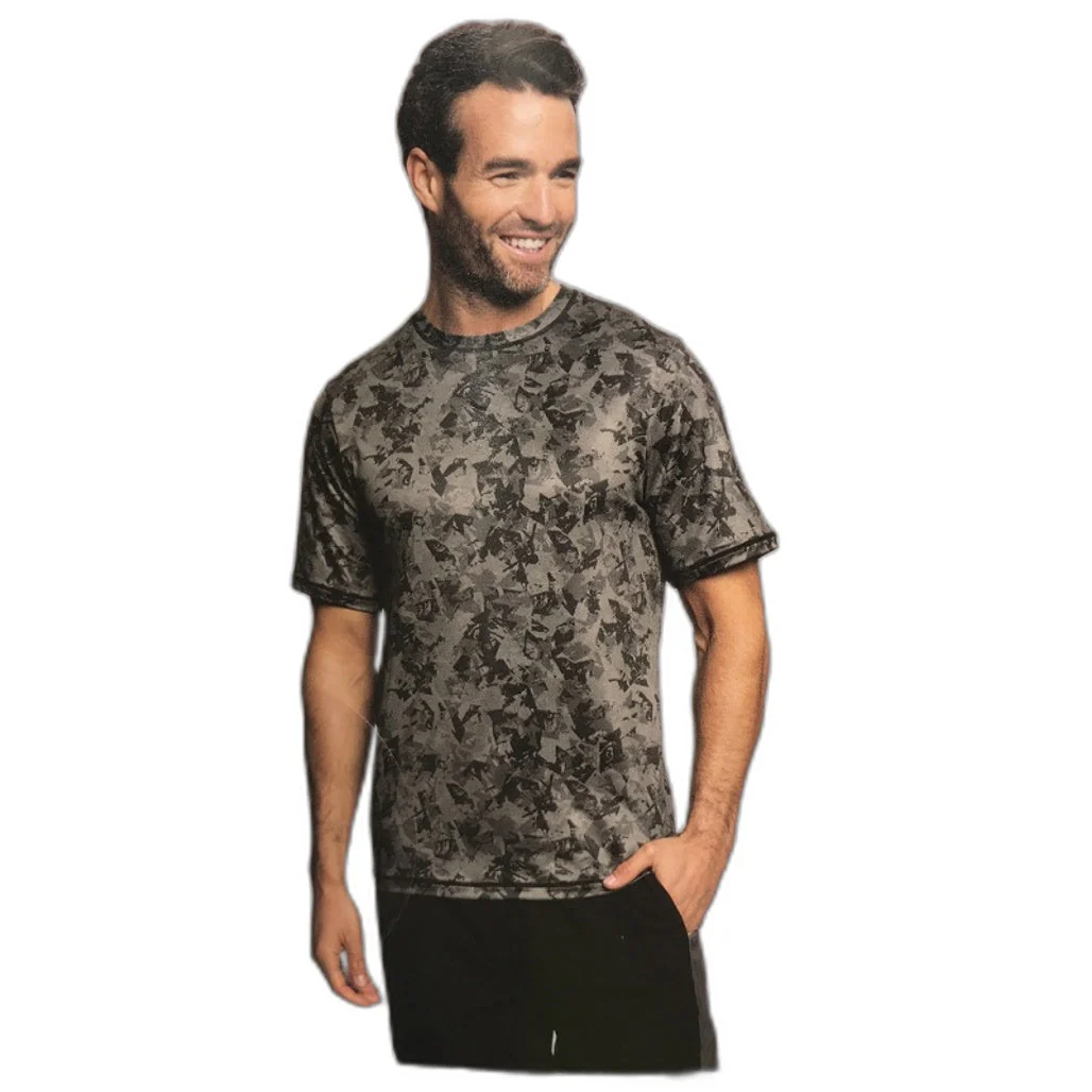Crane Performance Men's Camo Grey Shortsleeve Rash Shirt Size Small NEW - Image 3