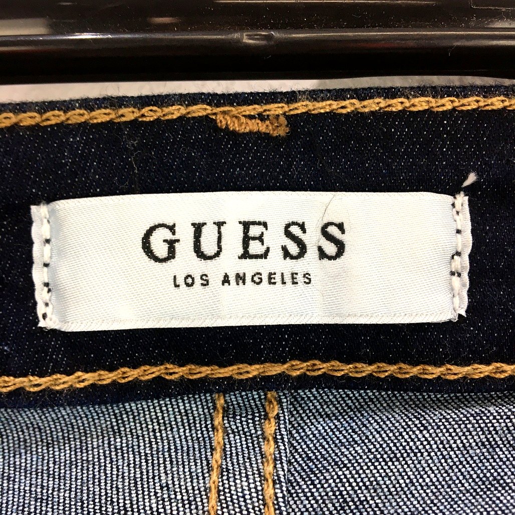 Guess Los Angeles Navy Blue Mid Rise Skinny Jeans Ladies Size US 25-UK 27 - Image 3