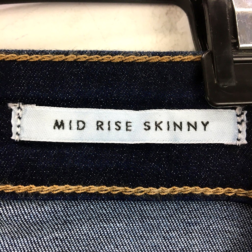 Guess Los Angeles Navy Blue Mid Rise Skinny Jeans Ladies Size US 25-UK 27 - Image 4