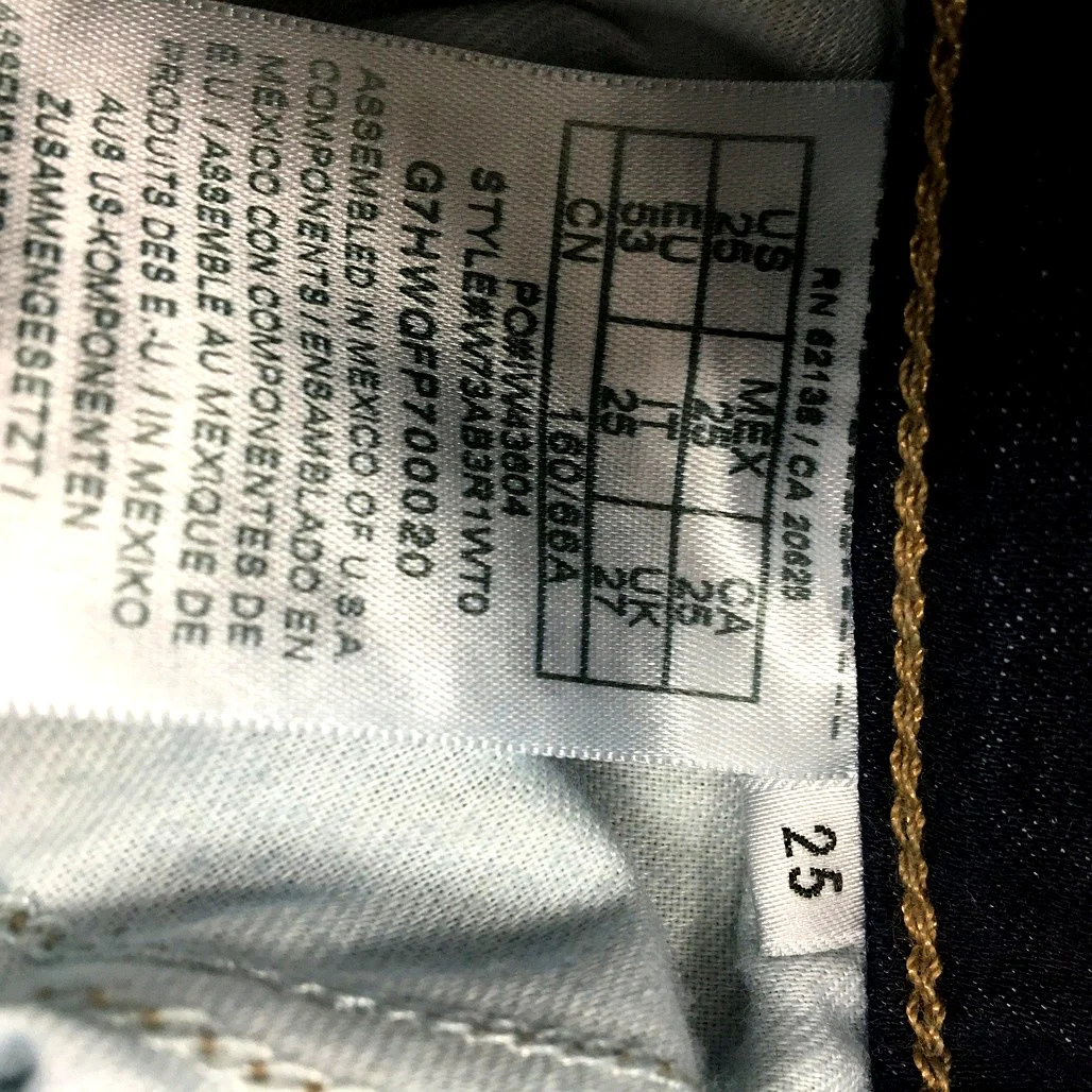 Guess Los Angeles Navy Blue Mid Rise Skinny Jeans Ladies Size US 25-UK 27 - Image 7