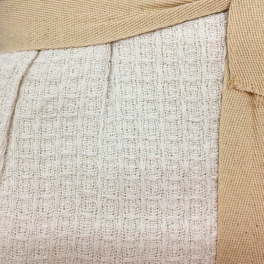 Brighton Road Recycled Cotton White Knitted Waffle Queen Sized Blanket NEW - Image 5