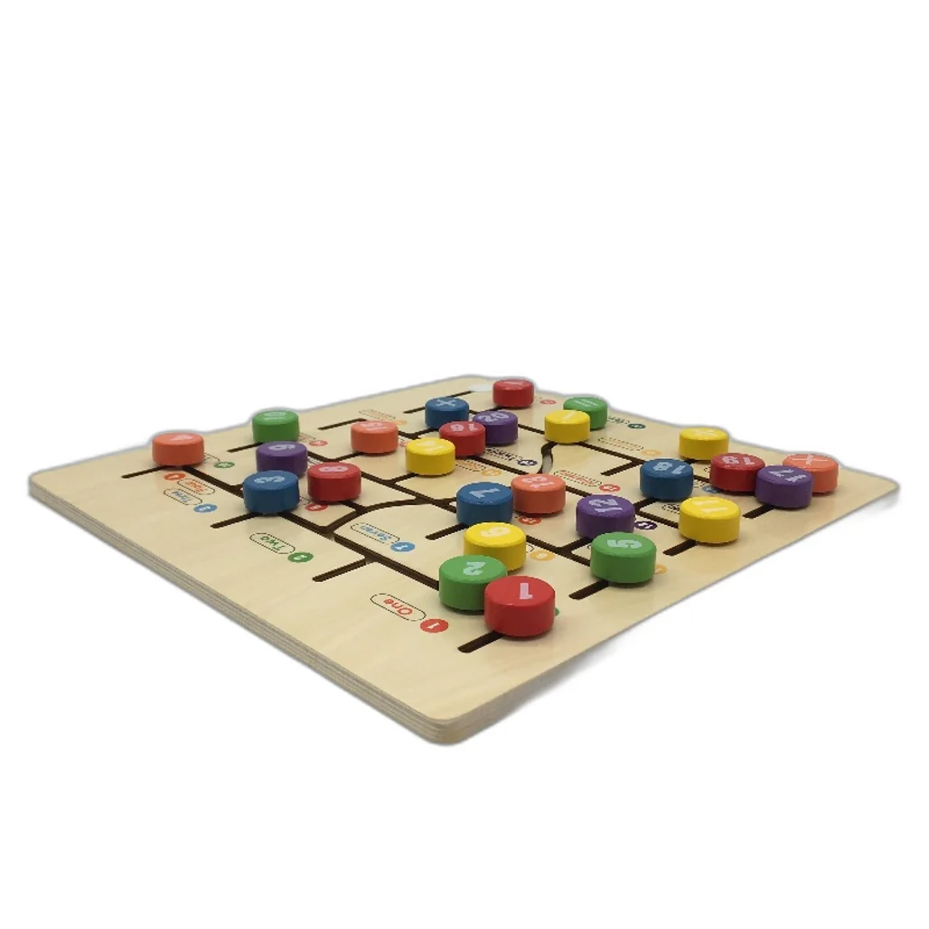 Boxiki Boxiki Kids Montessori Mathematics Board Fun Way to Learn Numbers Multicoloured - Durable & Portable NEW - Image 3