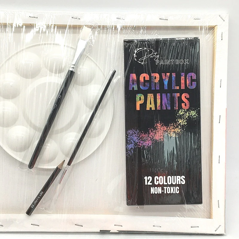 Party in a Paint Box Burst of Blossoms Painting Activity Set for Adults NEW - Image 3