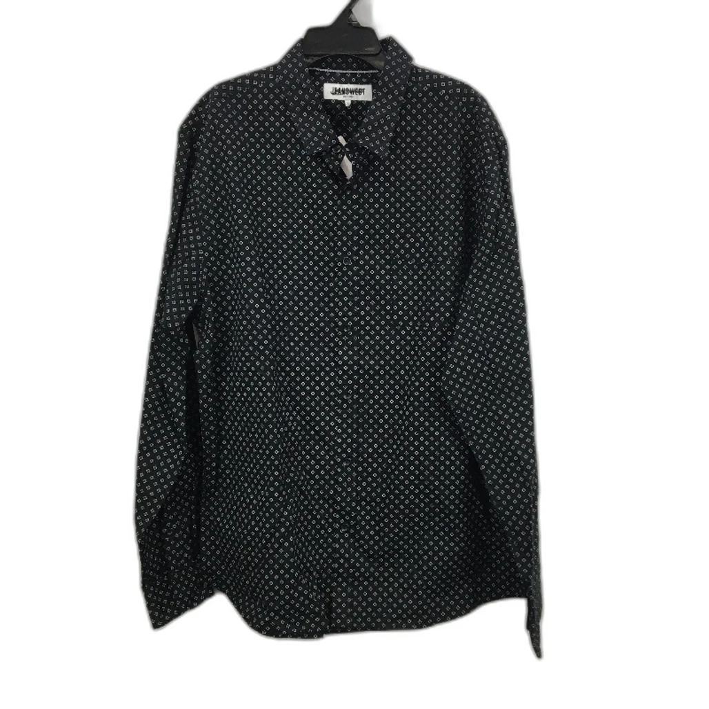 Jeanswest 2 Pack 100% Cotton Black Patterned L/S Casual Shirts Mens Size L NEW - Image 4